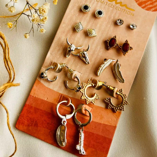 پک گوشواره نه عددی کابوی