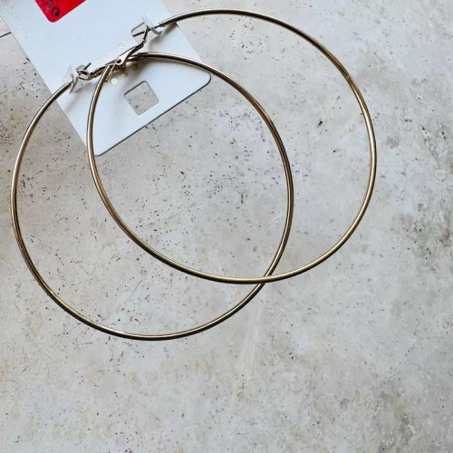 گوشواره حلقه ای سایز بزرگ گلد بسیار با کیفیت