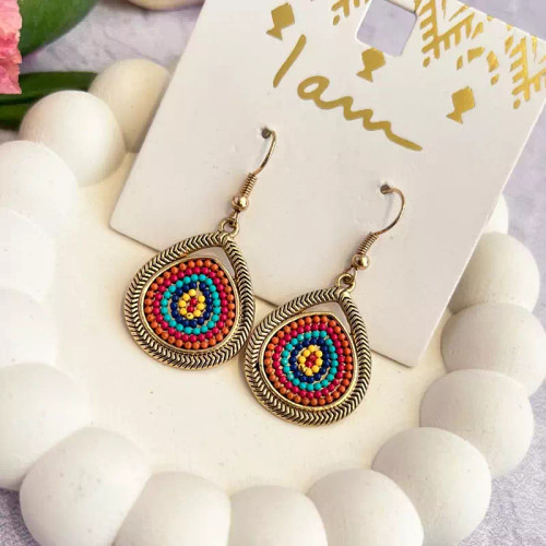 گوشواره سنتی رنگی جذابو کیوت