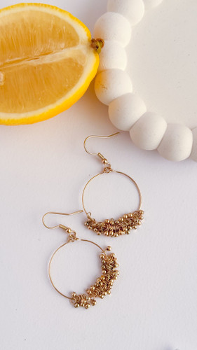 گوشواره طرح طلا اویز البرنادو