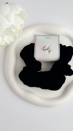 کش اسکرانچی مخمل مشکی کش مخمل کش مشکی